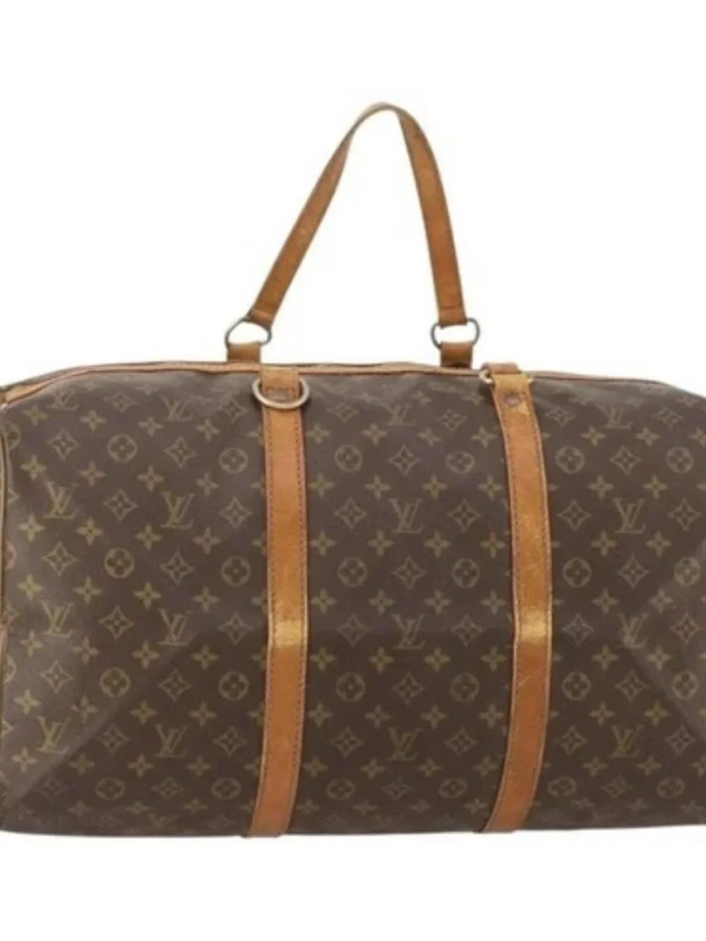 LOUIS VUITTON Monogram Sac Souple 55 Boston Bag M41622 LV Auth 183820